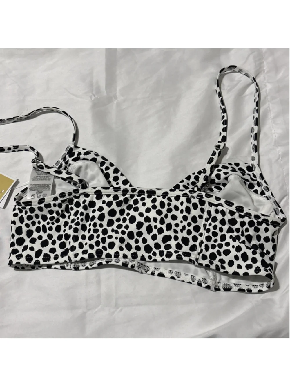 $86 Michael Kors Women's Underwire Swimsuit Bikini Top White XSmall